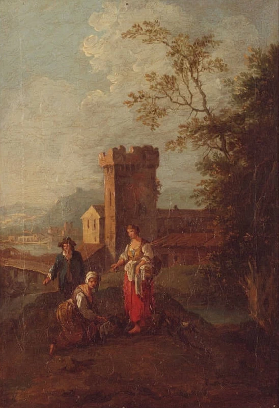 Paesaggio con cacciatore - Villa Necchi Campiglio, Milano